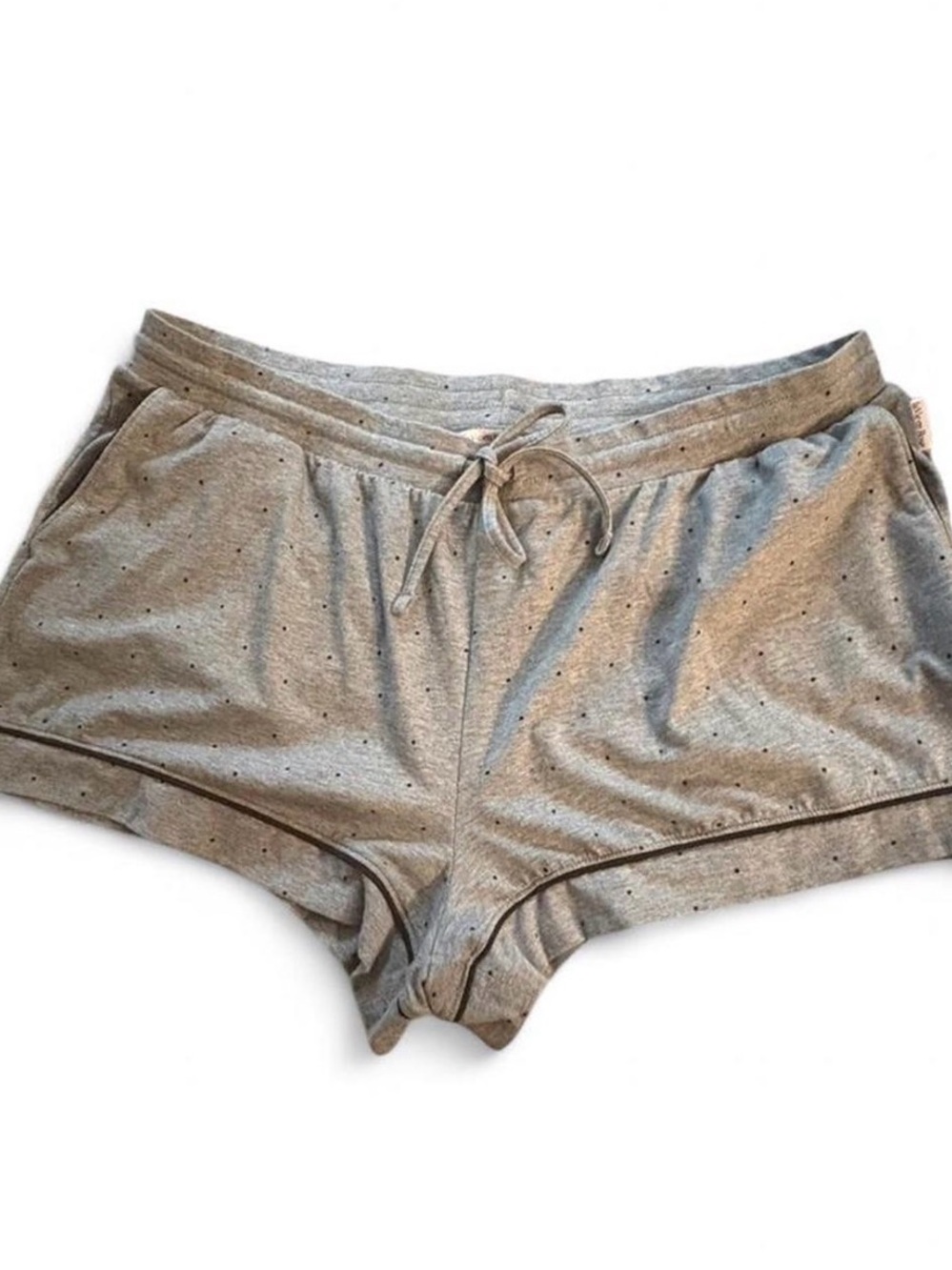 La Vie En Rose Grey Polka Dot Lounge Shorts Sz XL - Picture 2 of 6